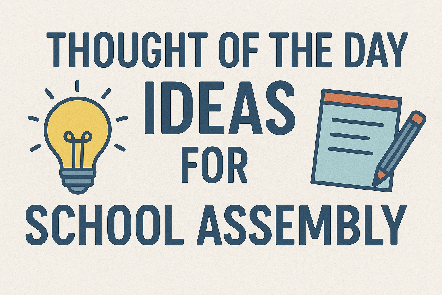 Thought of the Day Ideas for School Assembly
